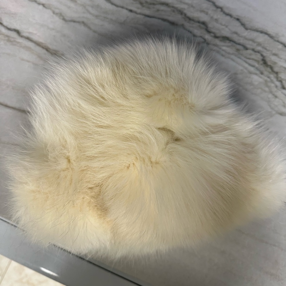 White Fox Russian Winter Fur Hat